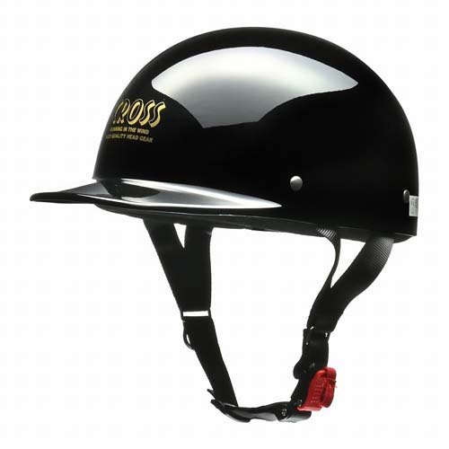 他サイト： CROSS バイク用 ハーフヘルメット ブラック 125cc以下 CR680(1個)[日用品 その他]の商品画像