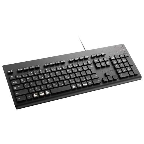 他サイト： エレコム キーボード 有線 USB-A 洗える(IPX5) メンブレン ブラック TK-WS01UMKBK(1台)[情報家電 その商品画像
