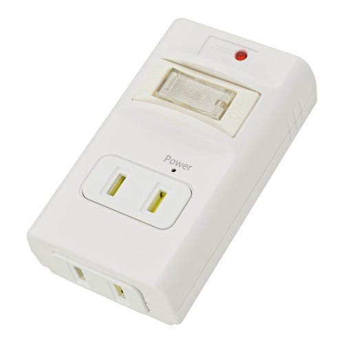 他サイト： 発煙ガードスイッチ付タップ 2個口(1個)[OA商品]の商品画像