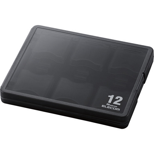 他サイト： エレコム SDケース 12枚収納 インデックスラベル ナンバーラベル ブラックCMC-06NSD12(1個)[情報家電 その他]の商品画像