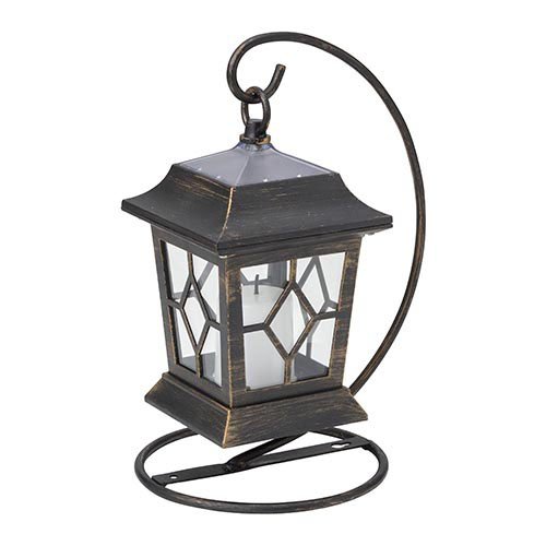 他サイト： タカショー ゆらぎソーラー ランタンライト ルシア ブラック LGS-111(1個)[照明器具その他]の商品画像