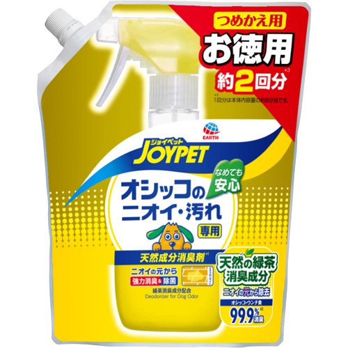 他サイト： ジョイペット 天然成分消臭剤 オシッコのニオイ・汚れ専用 つめかえ用(450ml)[ペットの防虫・消臭・お掃除]の商品画像