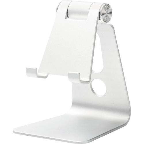 他サイト： タブレット用アルミスタンド 折りたたみ コンパクト シルバー TB-DSCHALSV(1台)[情報家電 その他]の商品画像