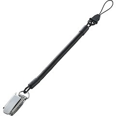 他サイト： エレコム スマートフォン用 クリップストラップ/メタル/50cm P-STCM50BK(1コ入)[ストラップ]の商品画像