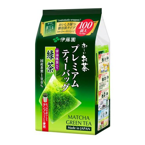 他サイト： 伊藤園 おーいお茶 プレミアムティーバッグ 抹茶入り緑茶(1.8g*100袋入)[緑茶]の商品画像