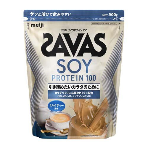 他サイト： ザバス ソイプロテイン100 ミルクティー風味(900g)[プロテイン その他]の商品画像