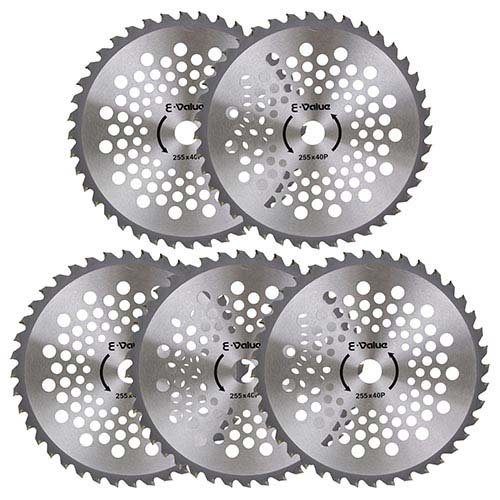 他サイト： 藤原産業 E-Value 軽量タイプチップソー 5枚組 ETT-255×40P×5P(5枚入)[剪定用品・農具]の商品画像