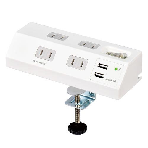 他サイト： 集中SW付デスクUSBタップ(1個)[OA商品]の商品画像