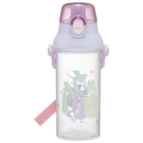 他サイト： クリアデザインボトル 480ml  ディズニープリンセス シルエット PSB5TR(1個)[水筒]の商品画像