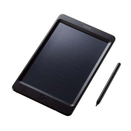 他サイト： エレコム 電子メモパッド 電子メモ帳 8.5インチ ロック機能付き ブラック(1個)[情報家電 その他]の商品画像