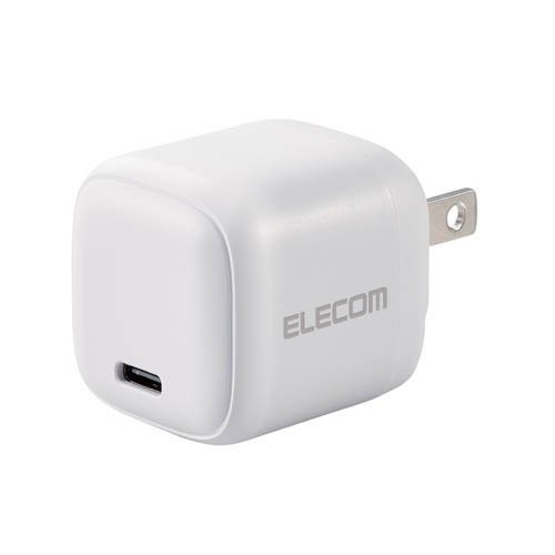 他サイト： エレコム 充電器 PD 30W PPS Type C×1 折りたたみプラグ ホワイト(1個)[充電器・バッテリー類]の商品画像