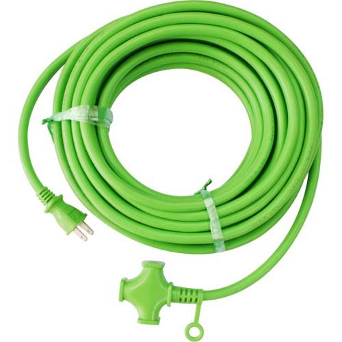 他サイト： KOWA スーパーソフト デカ太延長コード KM22-10 15A 10m 3口 屋内型 日本製 グリーン(1個)[情報家電 その商品画像