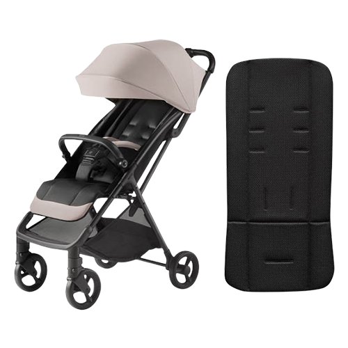 他サイト： アップリカ ヴィット ベージュ+シートライナー ブラック(1セット)[チャイルドシート・ベビーカー その他]の商品画像