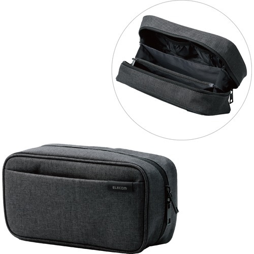 他サイト： エレコム オーガナイズポーチ ストレージタイプ ブラック BMA-GP14BK(1個)[情報家電 その他]の商品画像