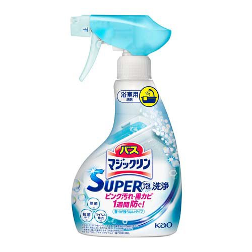 他サイト： バスマジックリン お風呂用洗剤 スーパー泡洗浄 香りが残らない 本体(350ml)[お風呂用洗剤]の商品画像
