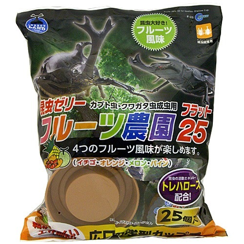 他サイト： インセクトランド 昆虫ゼリー フルーツ農園 フラット25(25個入)[昆虫]の商品画像