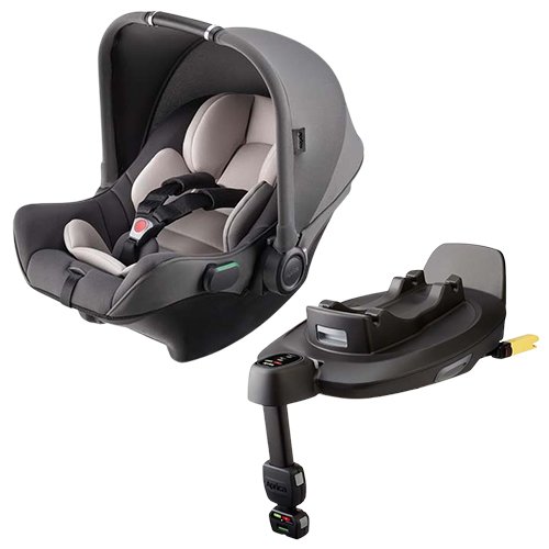 他サイト： アップリカ エアキャリー AB グレー + トラベルシステムベース ブラック(1セット)[チャイルドシート]の商品画像