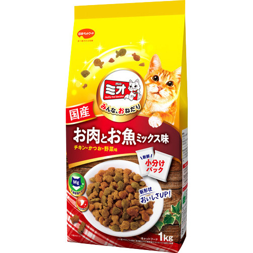 他サイト： ミオ ドライミックス お肉とお魚ミックス味(1kg)[キャットフード(ドライフード)]の商品画像