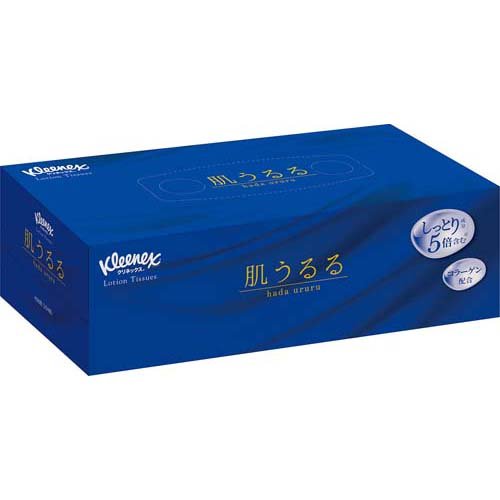 他サイト： クリネックス ローション ティッシュ 肌うるる(408枚入(204組))[箱ティッシュ]の商品画像