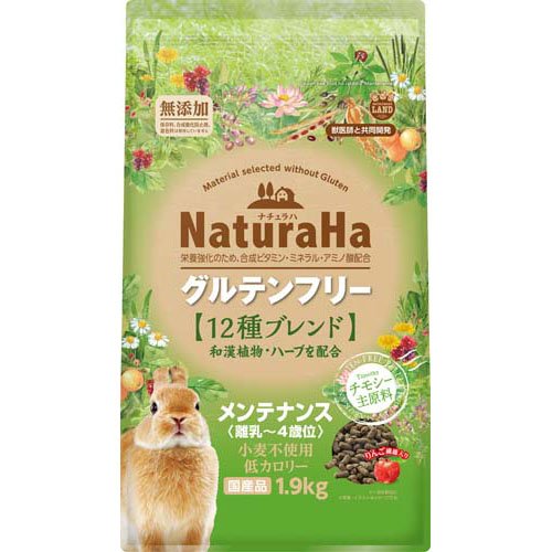 他サイト： ナチュラハ グルテンフリー 12種ブレンド ラビット メンテナンス(1.9kg)[小動物のフード]の商品画像