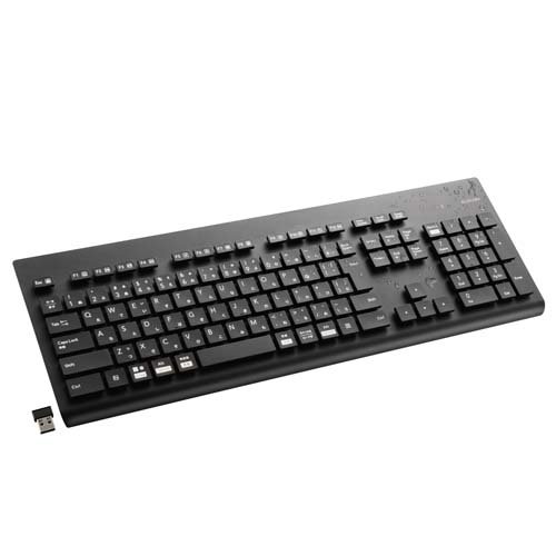他サイト： エレコム キーボード 無線(2.4GHz) ワイヤレス USB-A ブラック TK-WS02DMKBK(1台)[情報家電 その他の商品画像