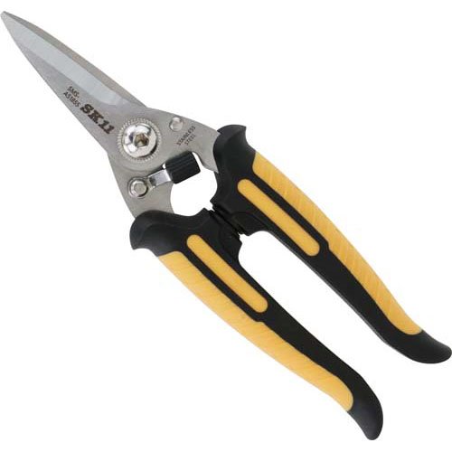 他サイト： 藤原産業 SK11 万能はさみAS ショート オールステンレス仕様 SMS-AS185S(1本)[事務用品]の商品画像