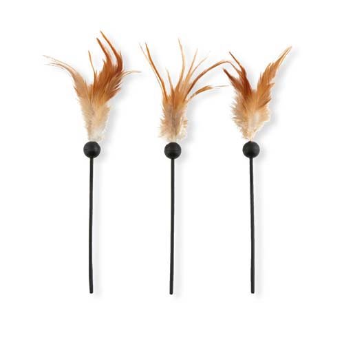 他サイト： キャッチ・ミー・イフ・ユー・キャン2 交換用スティック 羽根(3本入)[猫のおもちゃ・しつけ]の商品画像