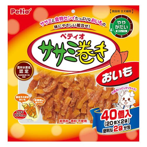 他サイト： ササミ巻き おいも(40個入)[犬のおやつ・サプリメント]の商品画像