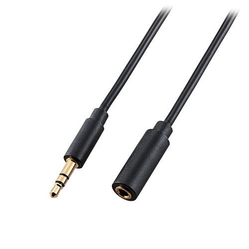 他サイト： エレコム オーディオ用延長ケーブル 3.5φメス-3.5φオス ブラック 1.5m DH-MPJN15(1個)[変換アダプター・の商品画像