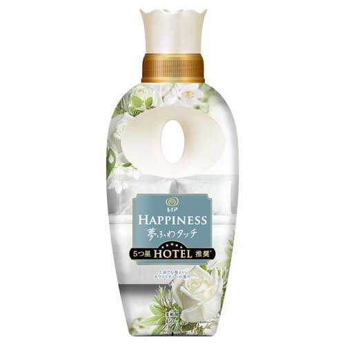 他サイト： レノア ハピネス 夢ふわタッチ 柔軟剤 ホワイトティー 本体(450ml)[柔軟剤(液体)]の商品画像
