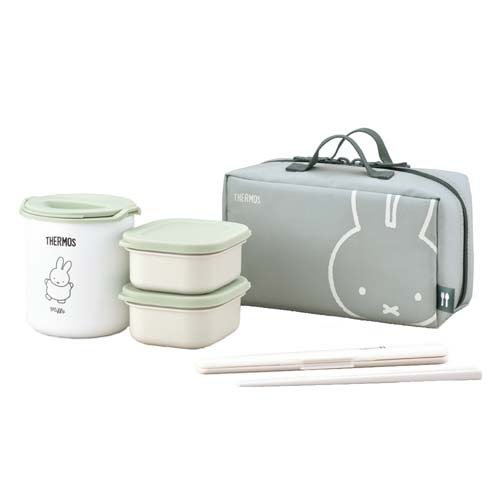 他サイト： サーモス 保温弁当箱 ライトグリーン DBQ-256B LTG(1セット)[弁当箱]の商品画像