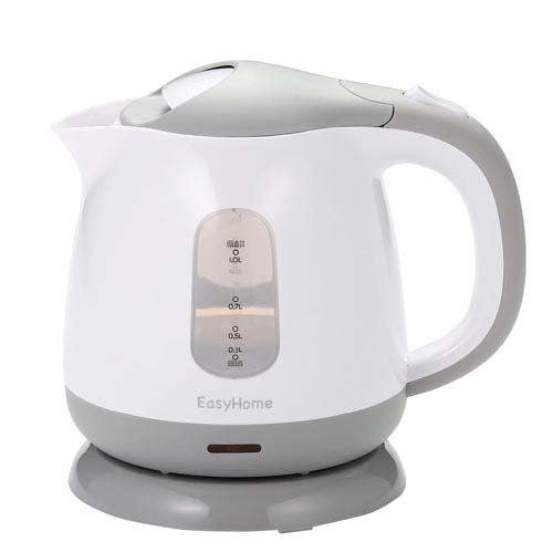 他サイト： コンパクトケトル 湯沸かし器 1L グレー KTK-300(1台)[電気ポット・電気ケトル]の商品画像