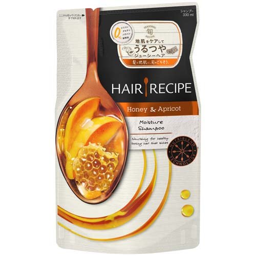 他サイト： ヘアレシピ ハニーアプリコット エンリッチモイスチャーレシピ シャンプー 詰替用(330ml)[詰め替えシャンプー]の商品画像