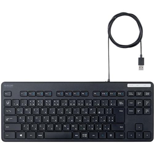他サイト： キーボード 有線 抗菌 薄型 ミニキーボード メンブレン式 ブラック TK-FCM107KBK(1個)[情報家電 その他]の商品画像