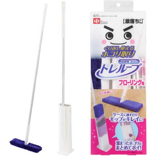他サイト： 激落ちくん トレループ フローリング 用 ワイパー ケース付 ホコリ取り(1個)[フローリング用ワイパー・モップ]の商品画像