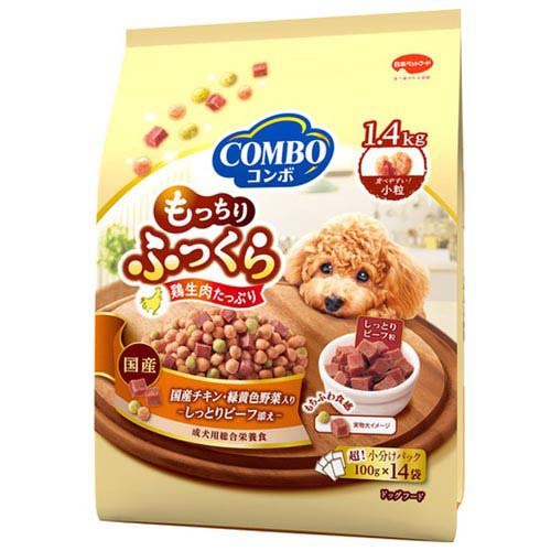 他サイト： コンボ ドッグ もっちりふっくら 国産チキン・しっとりビーフ添え(1.4kg)[ドッグフード(ドライフード)]の商品画像