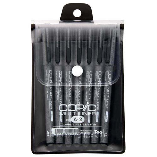 他サイト： Too コピックマルチライナー A-2セット 12507001(1セット)[筆記具]の商品画像