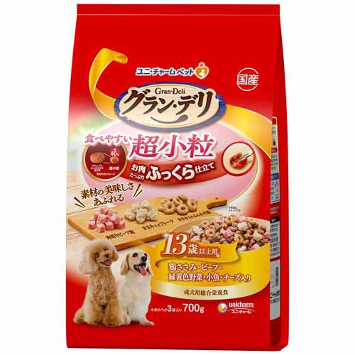 他サイト： グラン・デリ ふっくら仕立て 食べやすい超小粒 13歳以上用(700g)[ドッグフード(ドライフード)]の商品画像