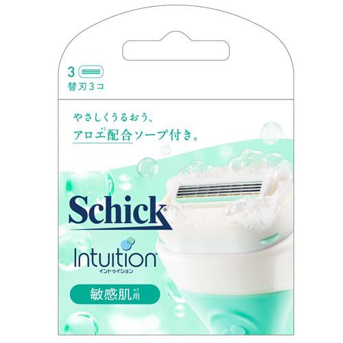 他サイト： シック イントゥイション 敏感肌用 替刃(3個入)[替え刃 3枚刃以上]の商品画像