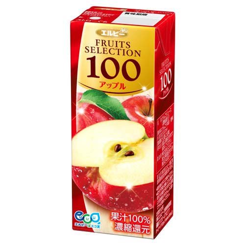 他サイト： FRUITS SELECTION アップル100(200ml*24本入)[フルーツジュース]の商品画像