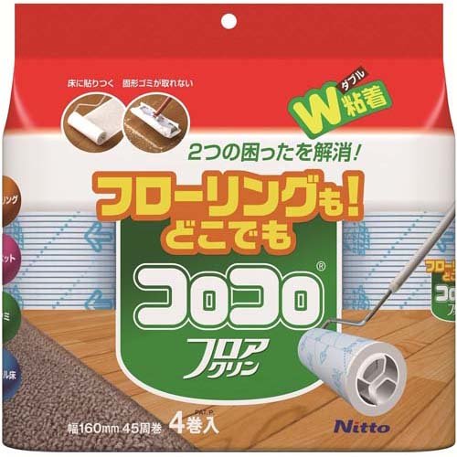 他サイト： コロコロ スペアテープ フロアクリン C4354(4巻)[じゅうたん・カーペット掃除用具]の商品画像