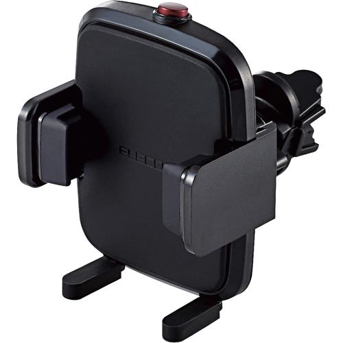 他サイト： エレコム 車載スマホスタンド エアコン取付タイプ ブラック P-CARS12BK(1個)[その他]の商品画像