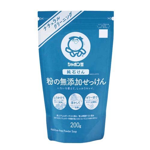 他サイト： シャボン玉 粉の無添加せっけん(200g)[エコ洗剤・環境洗剤]の商品画像