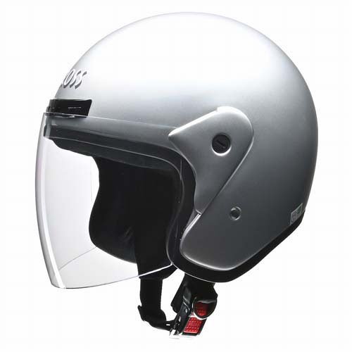 他サイト： CROSS バイク用 ジェットヘルメット シルバー 全排気量対応(1個)[日用品 その他]の商品画像