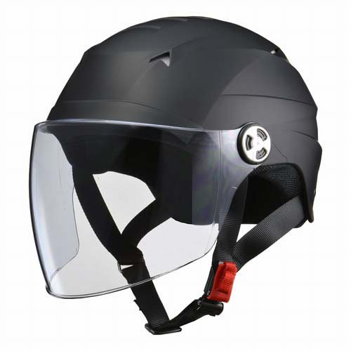 他サイト： SERIO バイク用 シールド付ハーフヘルメット LL・XL マットブラック 125cc以下(1個)[日用品 その他]の商品画像