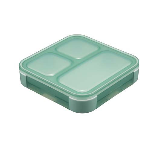 他サイト： シービージャパン 薄型弁当箱 抗菌フードマン500 グリーン(1個)[弁当箱]の商品画像