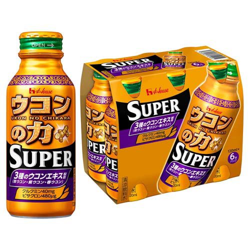 他サイト： ウコンの力 スーパー 120ml×6(120ml×6本入)[健康ドリンク]の商品画像