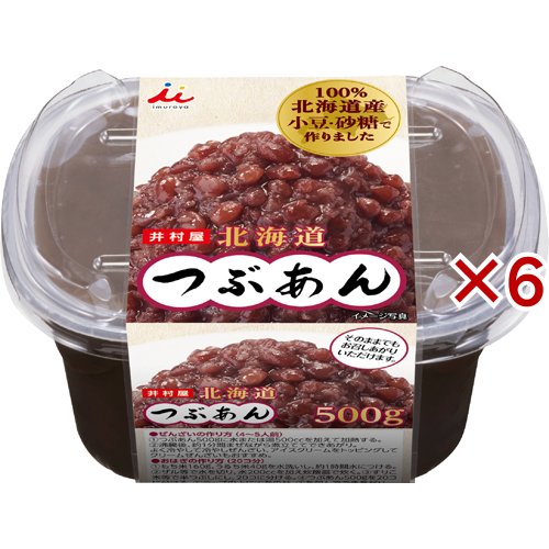 他サイト： 井村屋 北海道つぶあん(500g×6セット)[胡麻(ごま)・豆]の商品画像