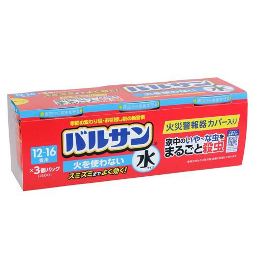 他サイト： バルサン 火を使わない 水タイプ くん煙剤(25g×3個入)[殺虫剤 不快害虫]の商品画像