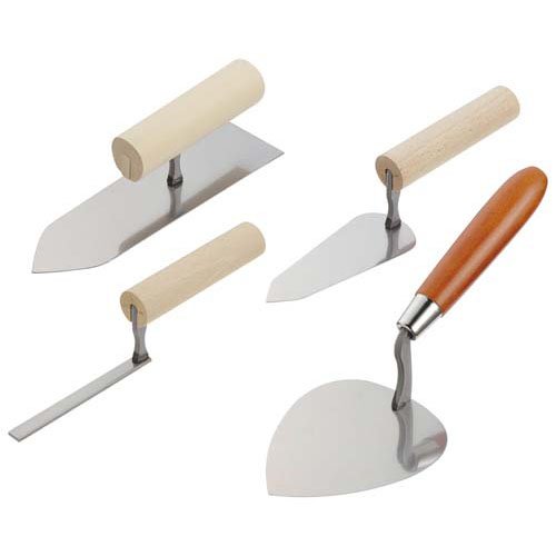 他サイト： 藤原産業 赤長 左官鏝(4点セット)[接着剤・補修用品]の商品画像